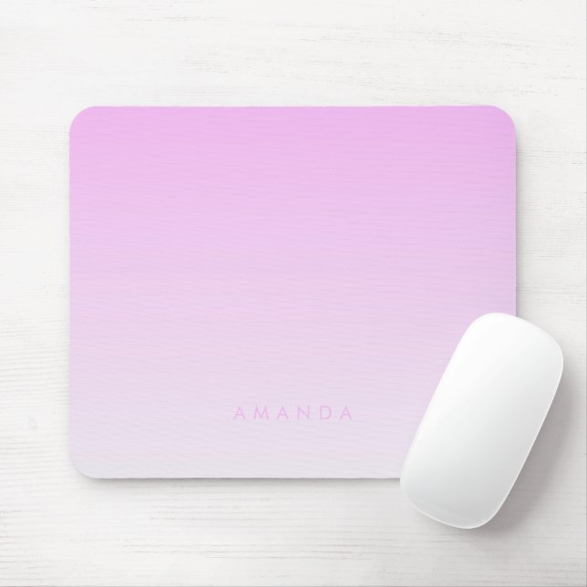 Modern Gradients Pink Minimalist Personalise Mouse Mat (With Mouse)