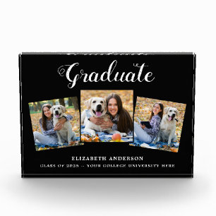 Modern Graduate 3 Picture Collage  Photo Block