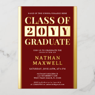 Modern Graduate Bold School and College Graduation