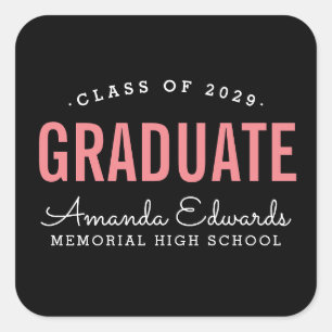 Modern Graduate Personalised Graduation Stickers
