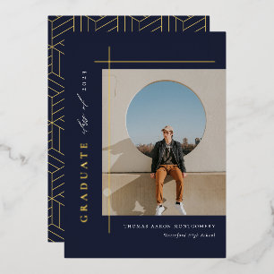 Modern Graduate Photo Foil Announcement