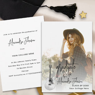 Modern Graduate Photo Graduation Party Invitation