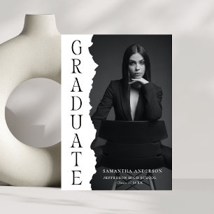 Modern Graduate Photo Magazine Graduation Party Invitation