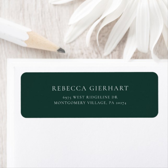 Modern Graduation 2026 Elegant Return Address (Insitu)