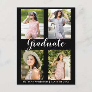 Modern Graduation 4 Photo Announcement