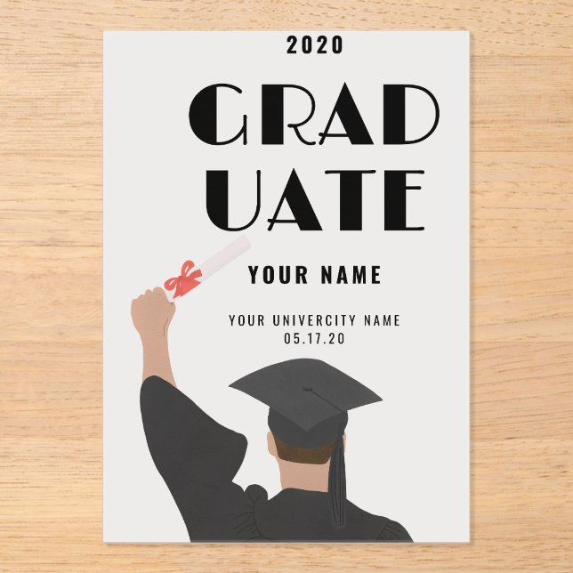 Modern Graduation Announcement | Custom (Front)