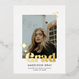 Modern Graduation Announcement Open house invite