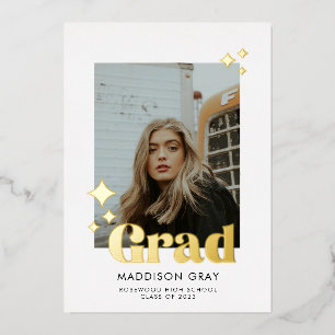 Modern Graduation Announcement Open house invite