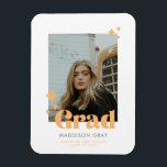 Modern Graduation Announcement Open house invite Magnet<br><div class="desc">Modern Graduation Announcement Open house invite Clementine</div>