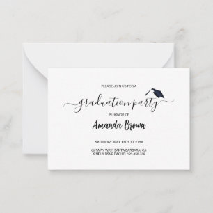 Modern Graduation Announcement Party Invitation