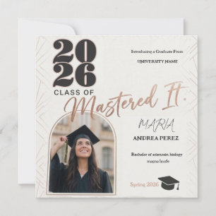 modern graduation card 2026