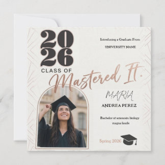 modern graduation card 2026