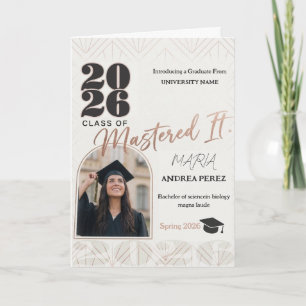 modern graduation card 2026