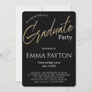 Modern Graduation Celebration Invitation
