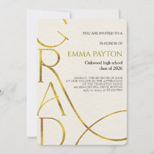 Modern Graduation Celebration Invitation