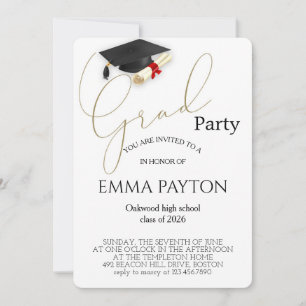Modern Graduation Celebration Invitation