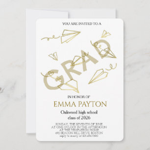 Modern Graduation Celebration Invitation