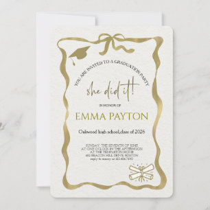 Modern Graduation Celebration Invitation