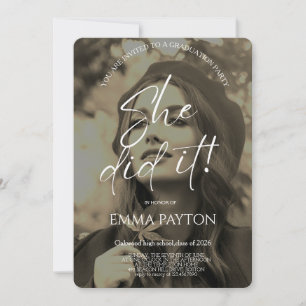 Modern Graduation Celebration Invitation