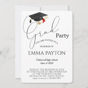 Modern Graduation Celebration Invitation
