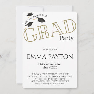 Modern Graduation Celebration Invitation