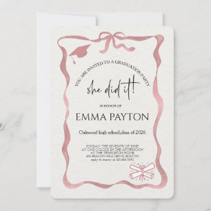 Modern Graduation Celebration Invitation