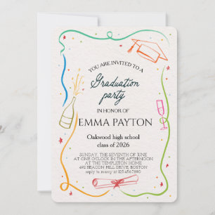 Modern Graduation Celebration Invitation