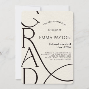 Modern Graduation Celebration Invitation