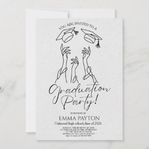 Modern Graduation Celebration Invitation