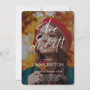 Modern Graduation Celebration Invitation