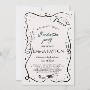 Modern Graduation Celebration Invitation