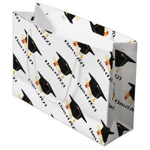Modern graduation celebration party large gift bag