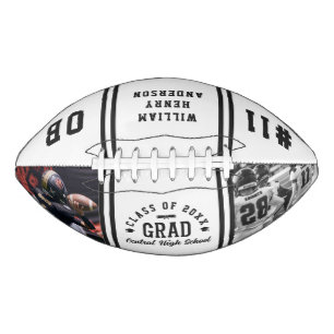 Modern Graduation Cool Photo Collage Team Sport American Football