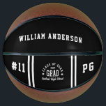 Modern Graduation Cool Photo Collage Team Sport Basketball<br><div class="desc">Modern Graduation Cool Photo Collage Team Sport Basketball</div>