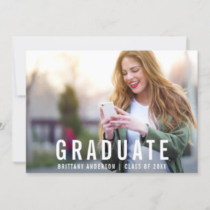 Modern Graduation   Graduate Photo Announcement