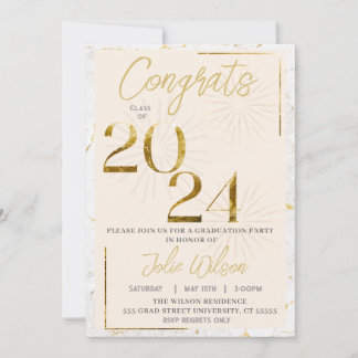 Modern Graduation Invitation Grad Announcement