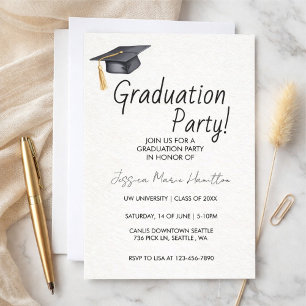 Modern Graduation Invitation Template