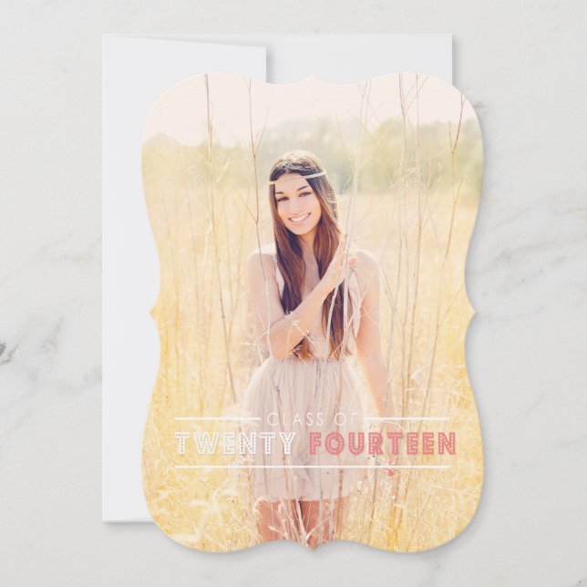 Modern Graduation Invitations (Front)