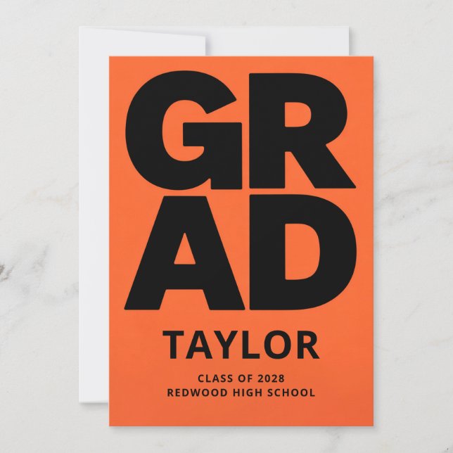 Modern Graduation Invite | Graduation Party (Front)