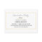 Modern Graduation Name Card Insert Gold Frame