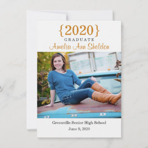 Modern Graduation Open House Invite