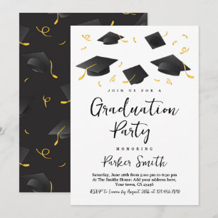 Modern Graduation Party  Invitation