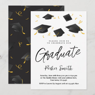 Modern Graduation Party  Invitation