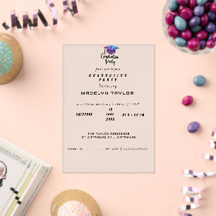 Modern Graduation Party Invitation – Elegant Cap &