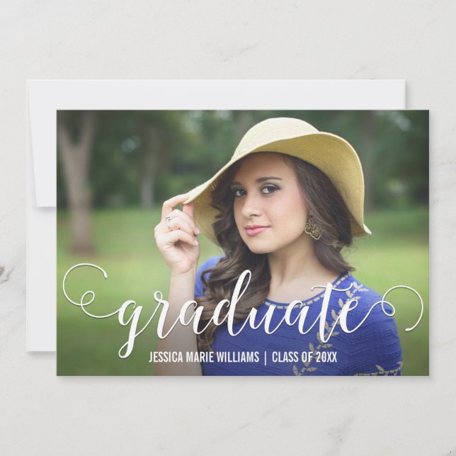 Modern Graduation Party Invitations (Front)