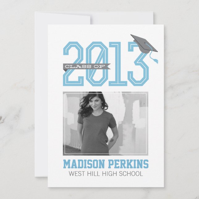 Modern Graduation Party Invite (Front)