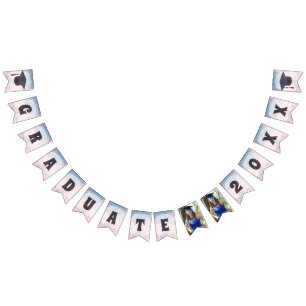 Modern Graduation Party Photo Bunting