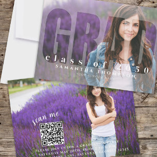 Modern Graduation Party Photo Template 