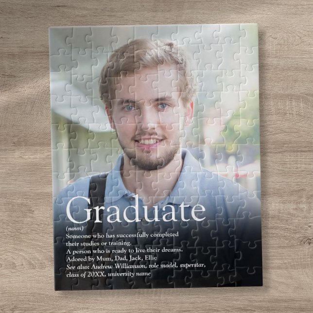 Modern Graduation Photo Definition Jigsaw Puzzle (Modern Graduation Photo Definition Jigsaw Puzzle)