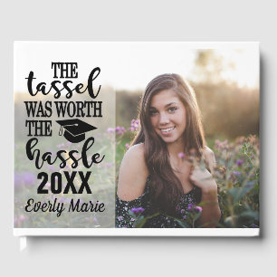 Modern Graduation Photo Guest Book